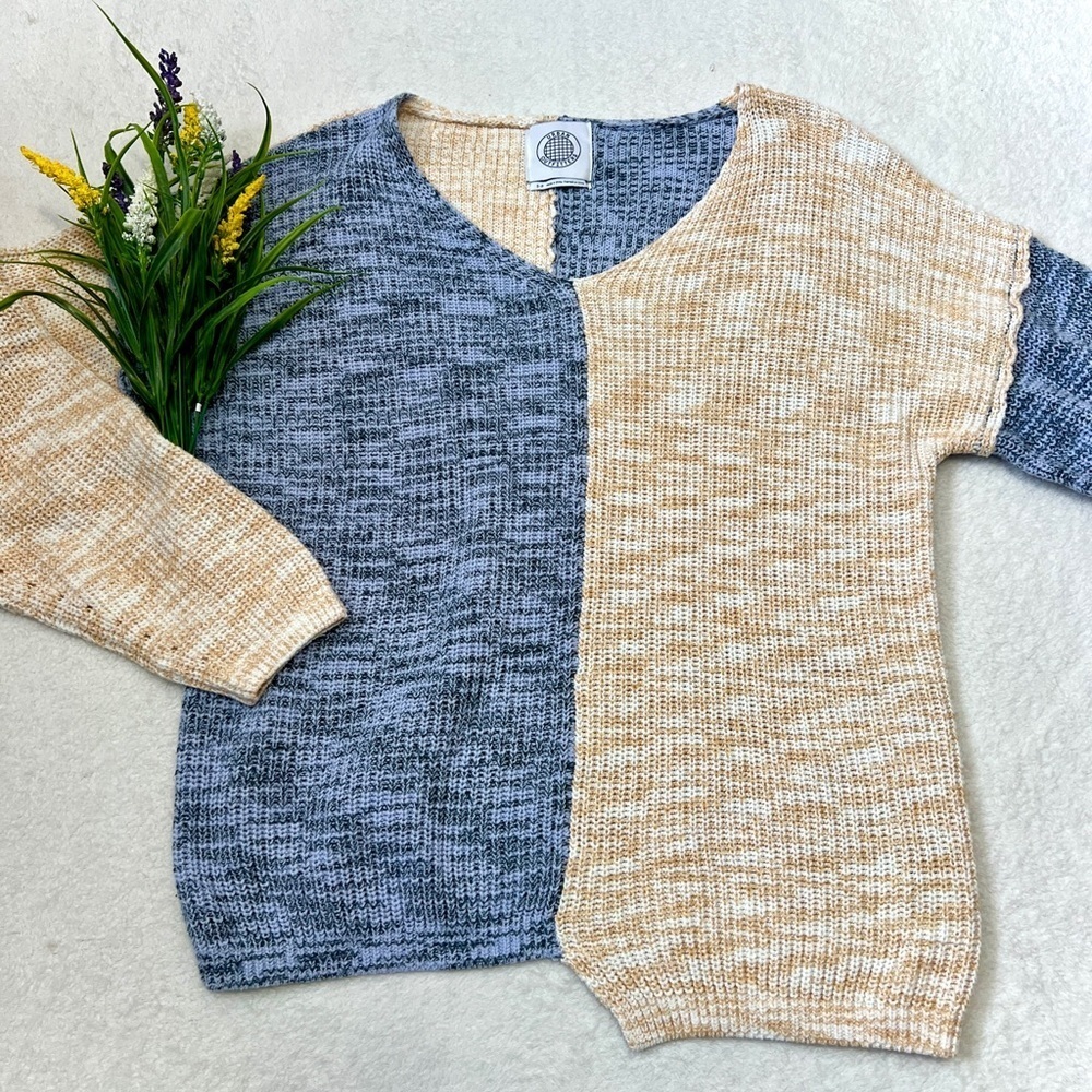 Urban Outfitters Asymmetrical Colorblock Sweater - Size Small